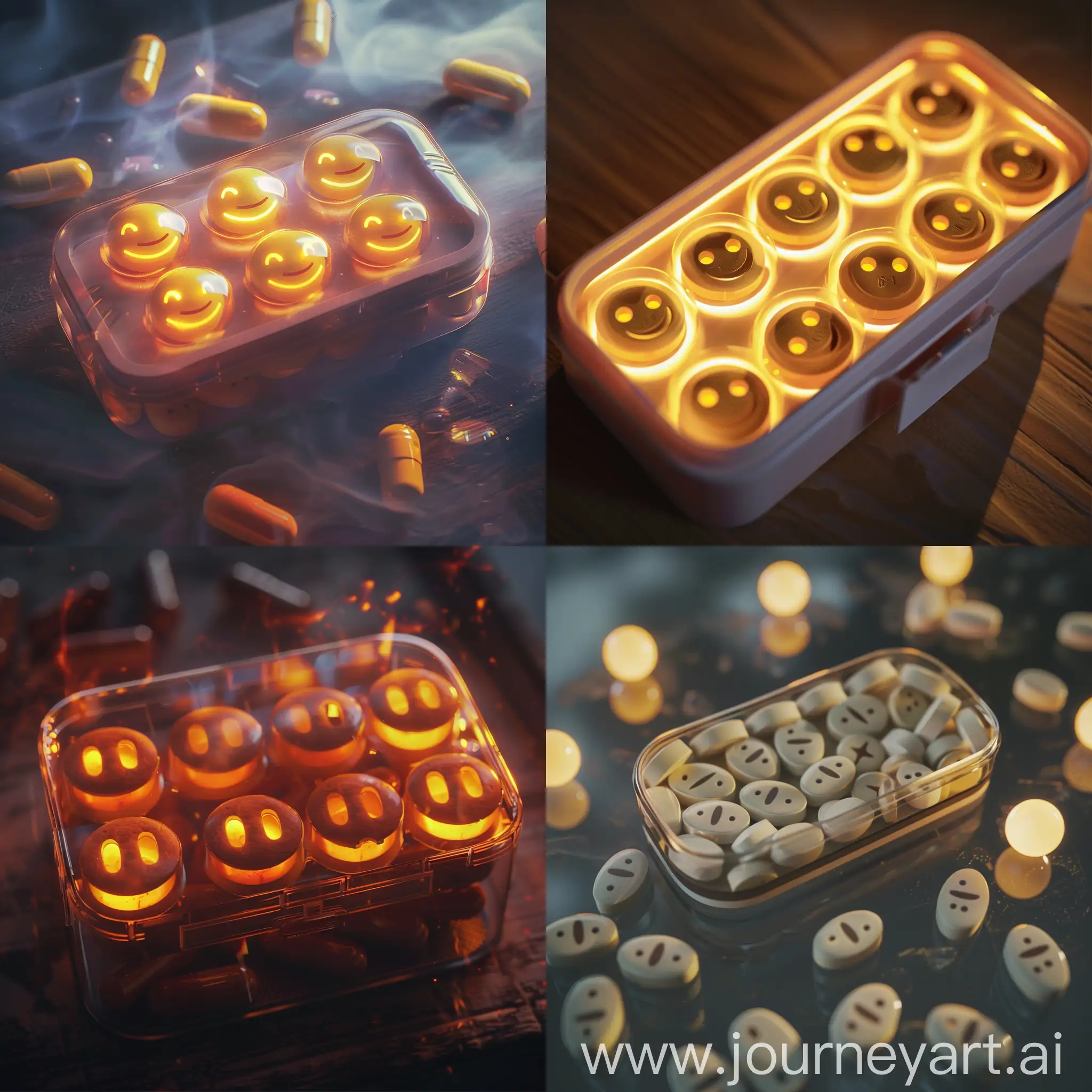 Happy-Pill-Box-Illuminated-with-Cinematic-Lighting