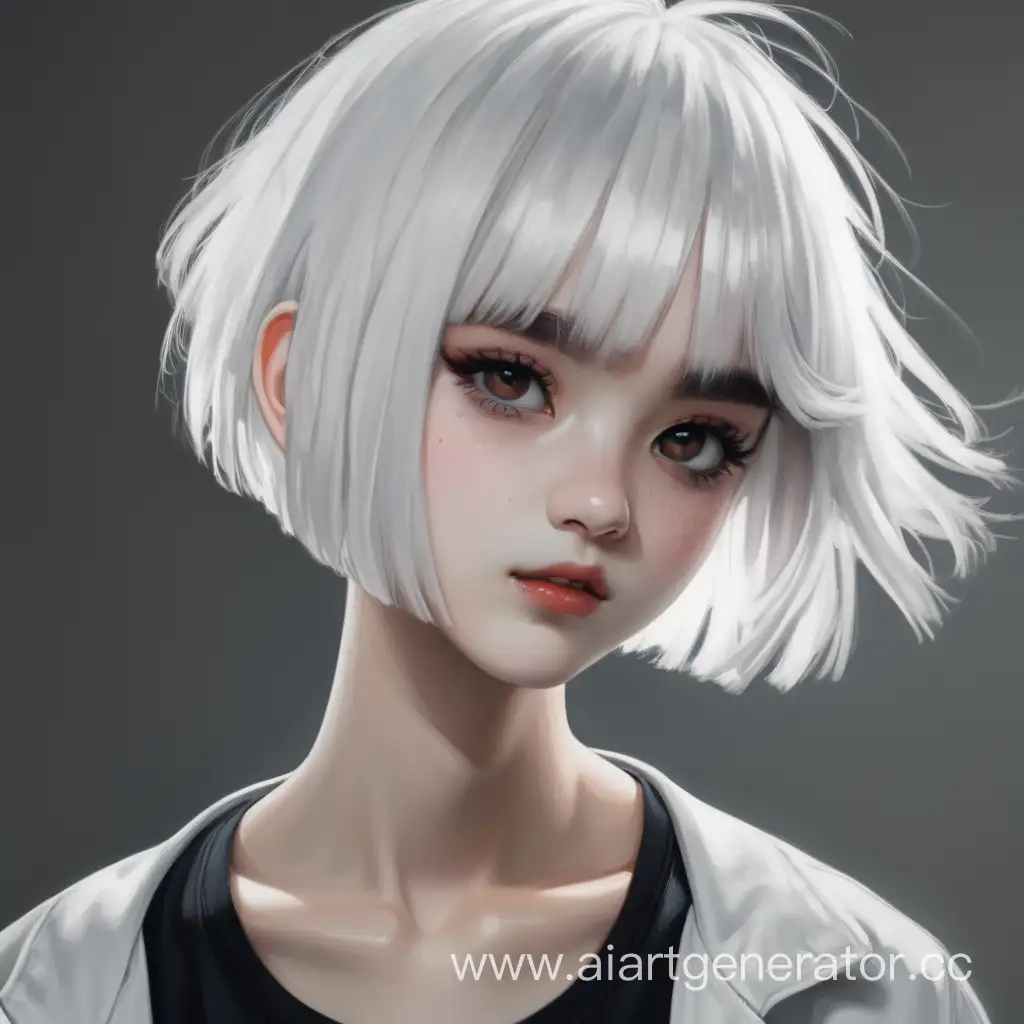Adorable-ShortHaired-Girl-with-Striking-White-Hair-and-Expressive-Black-Eyes
