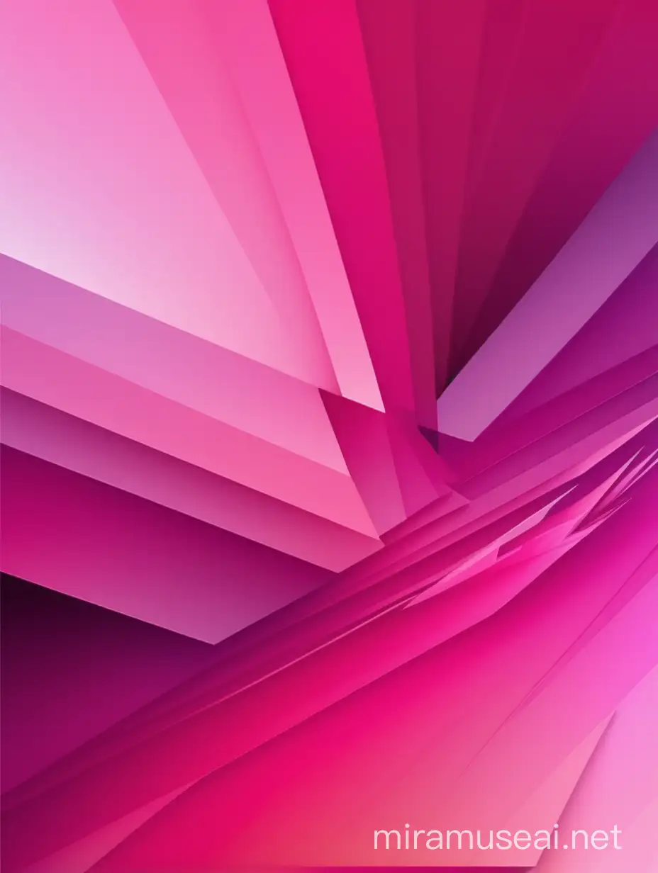 Dynamic Abstract Composition with Sharp Lines and Raspberry Tones