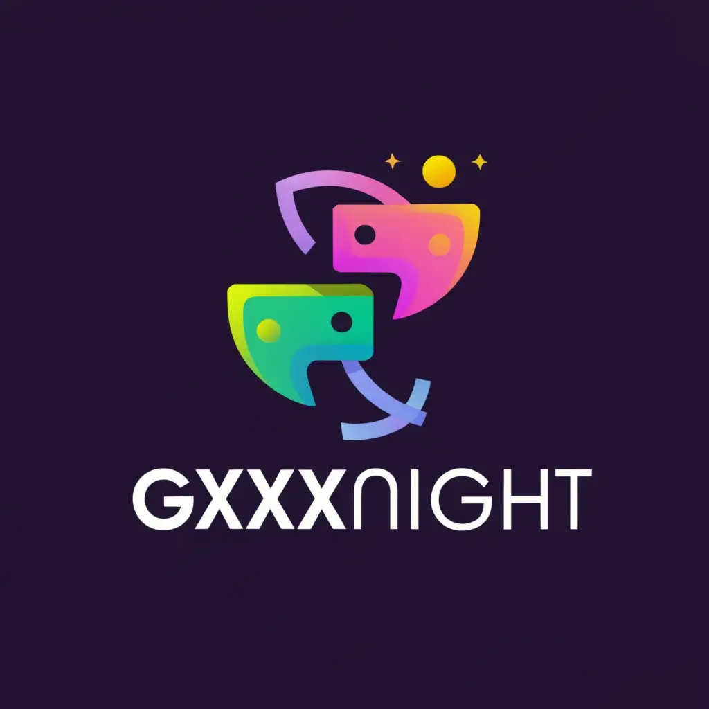 a logo design,with the text "gxxxnight", main symbol:chatrooms,complex,be used in Animals Pets industry,clear background