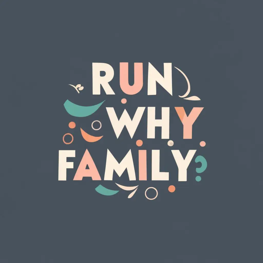 logo, ilaamore, with the text "Run Why Family", typography