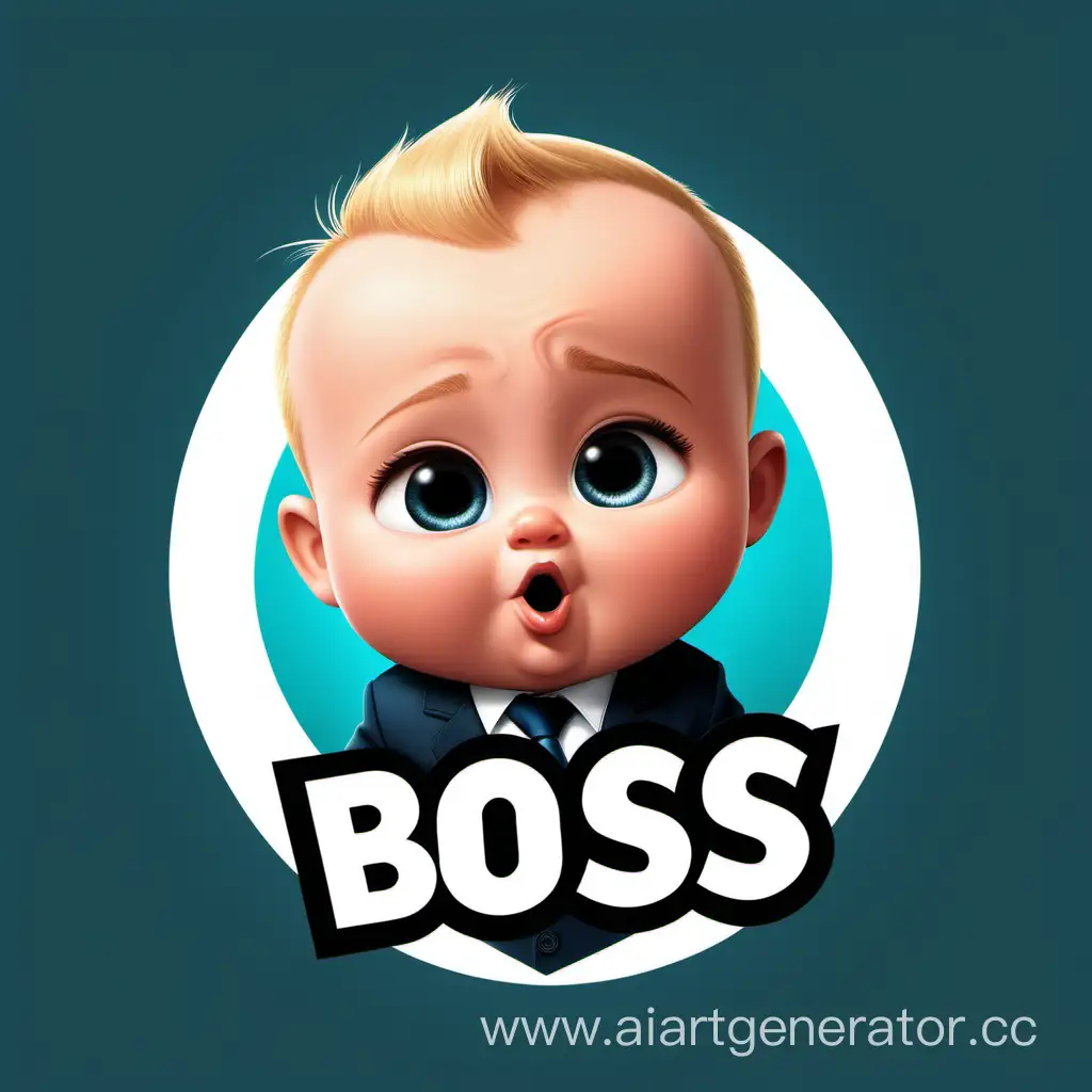 Boss-Baby-Online-Store-Logo-with-Stylish-Childrens-Clothing