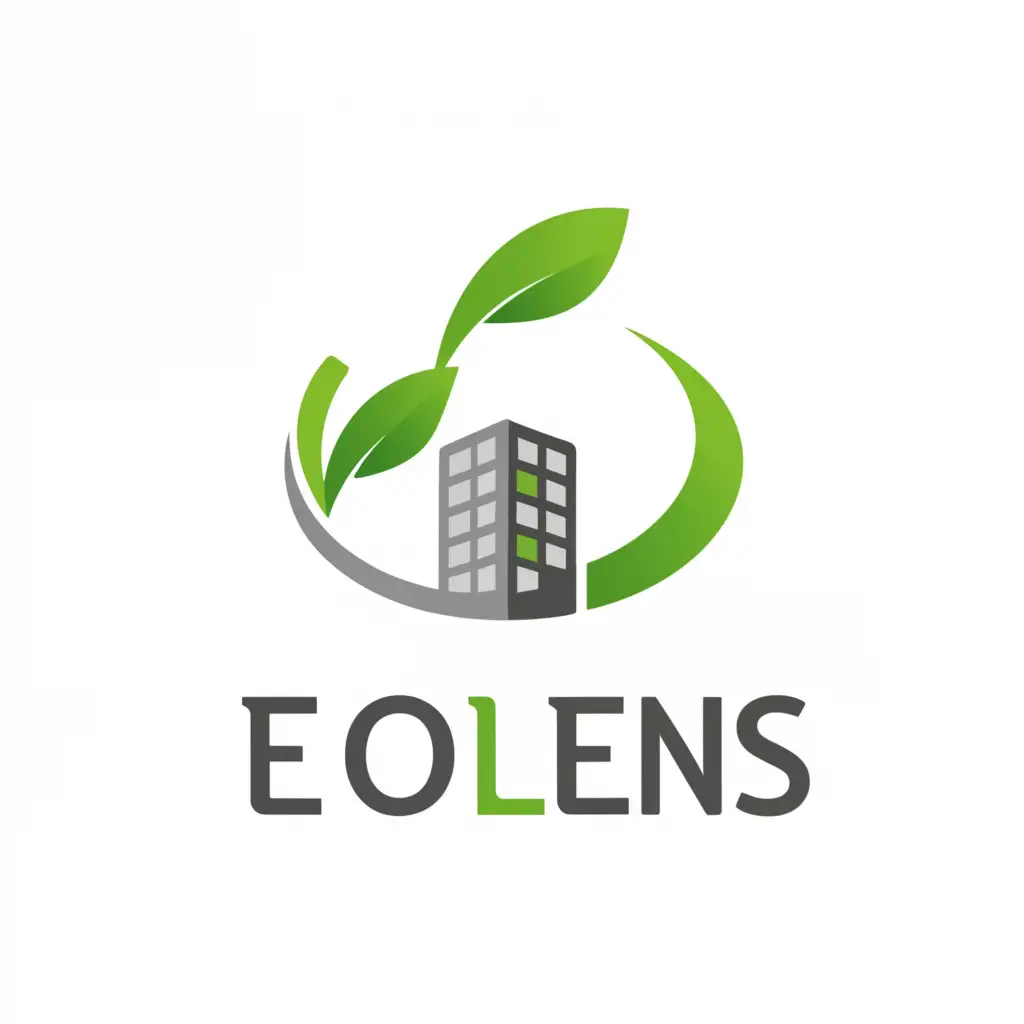 a logo design,with the text "ecolens", main symbol:creating an innovative logo for the eco-friendly software as a service platform ecoLens. With this you will be able to perform lifecylceanalysis for buildings.,Moderate,be used in Technology industry,clear background