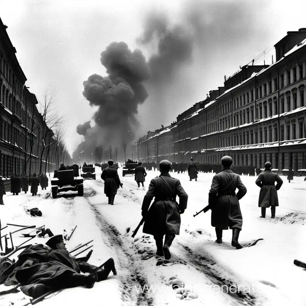 Siege-of-Leningrad-Historical-Illustration-of-the-German-Occupation-in-1943