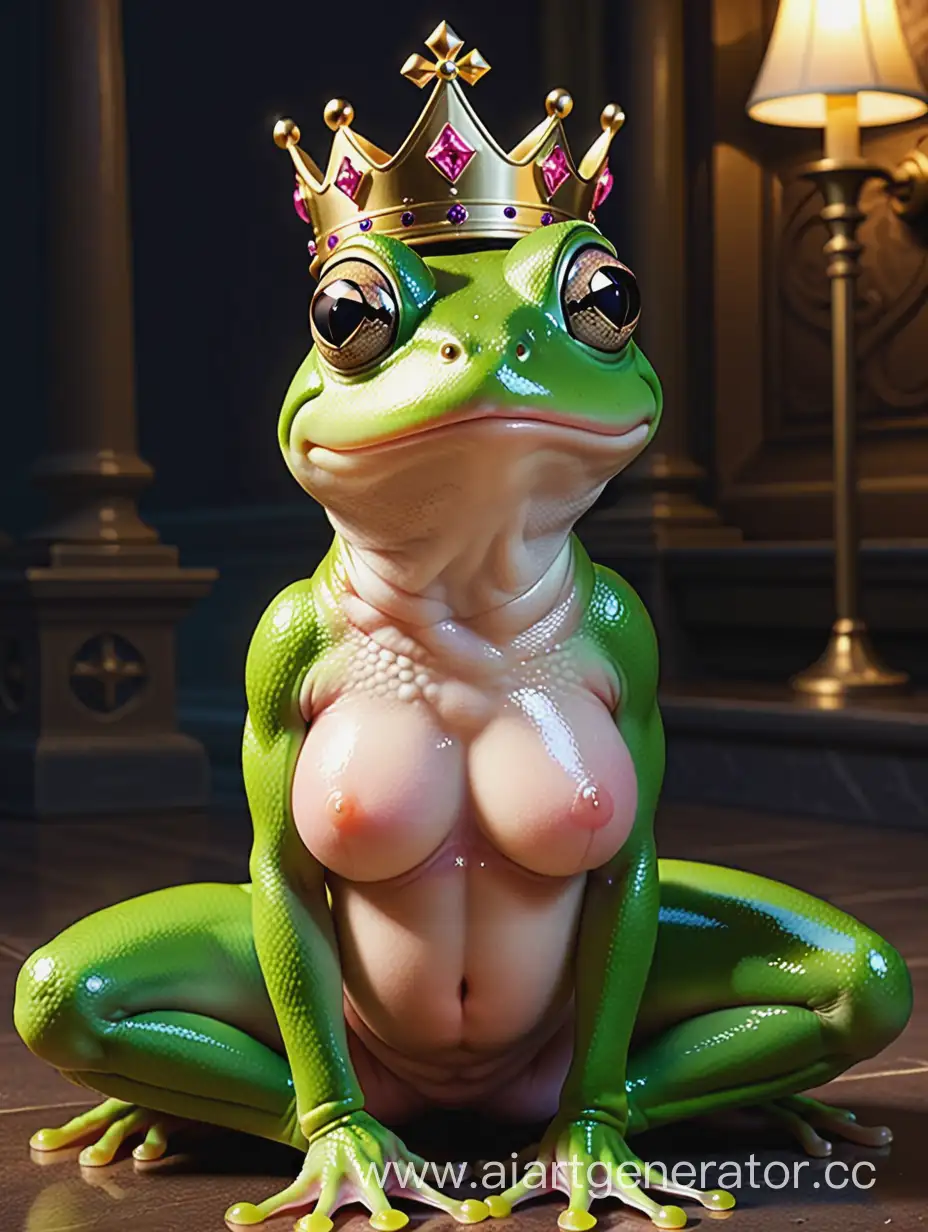 Fantasy-Princess-Frog-in-a-Seductive-Pose