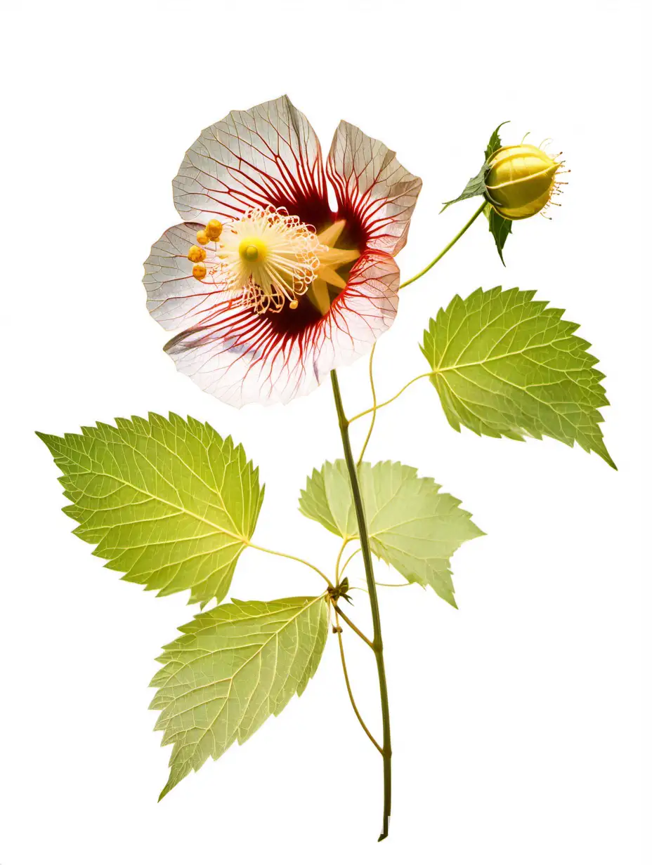 Vibrant-Botanical-Abutilon-Flower-on-Clean-White-Background