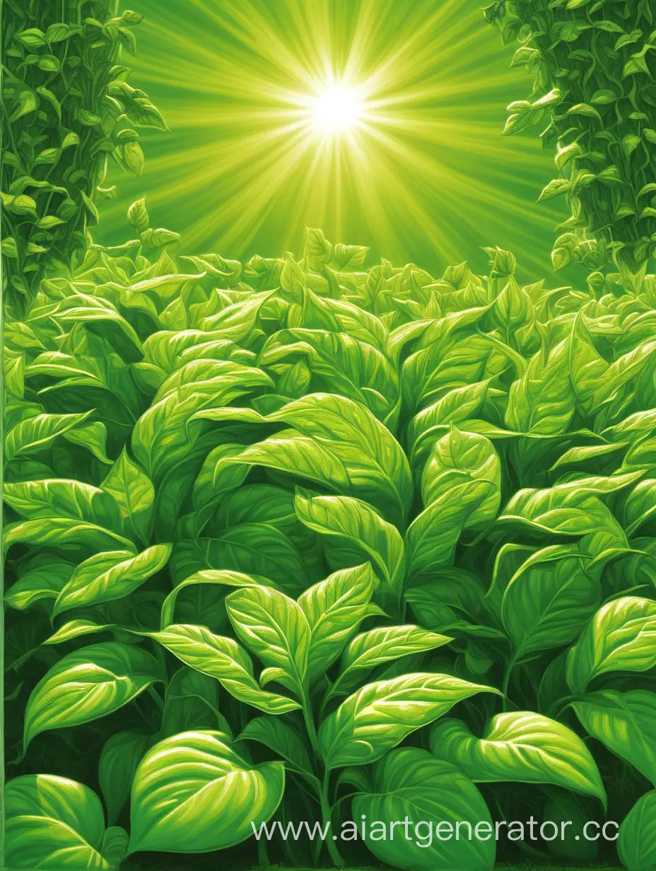 Vibrant-Photosynthesis-Lush-Greenery-Under-Sunlight
