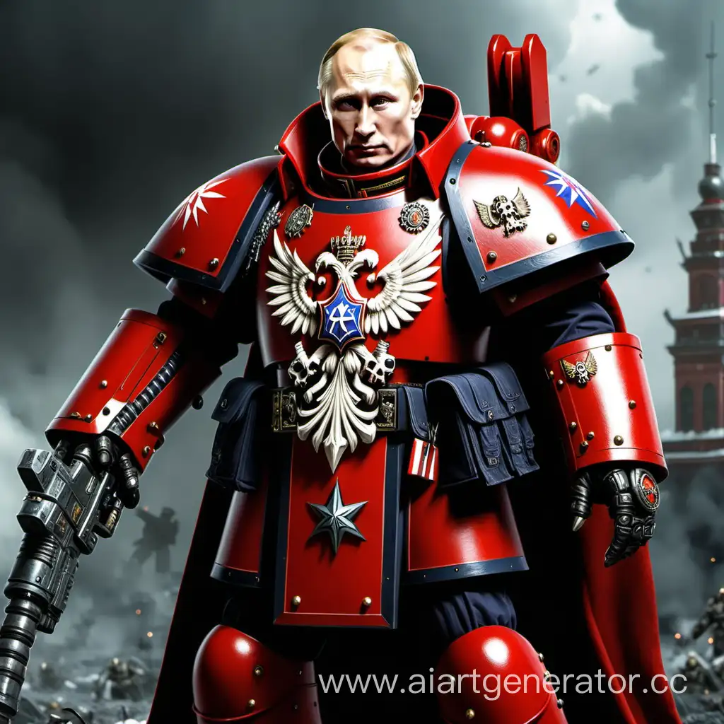 Rouge trader Putin in Warhammer 40000
