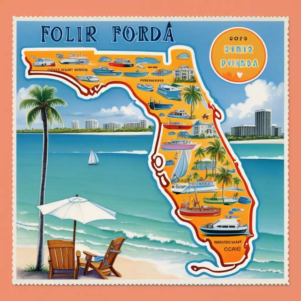 florida travel postcard