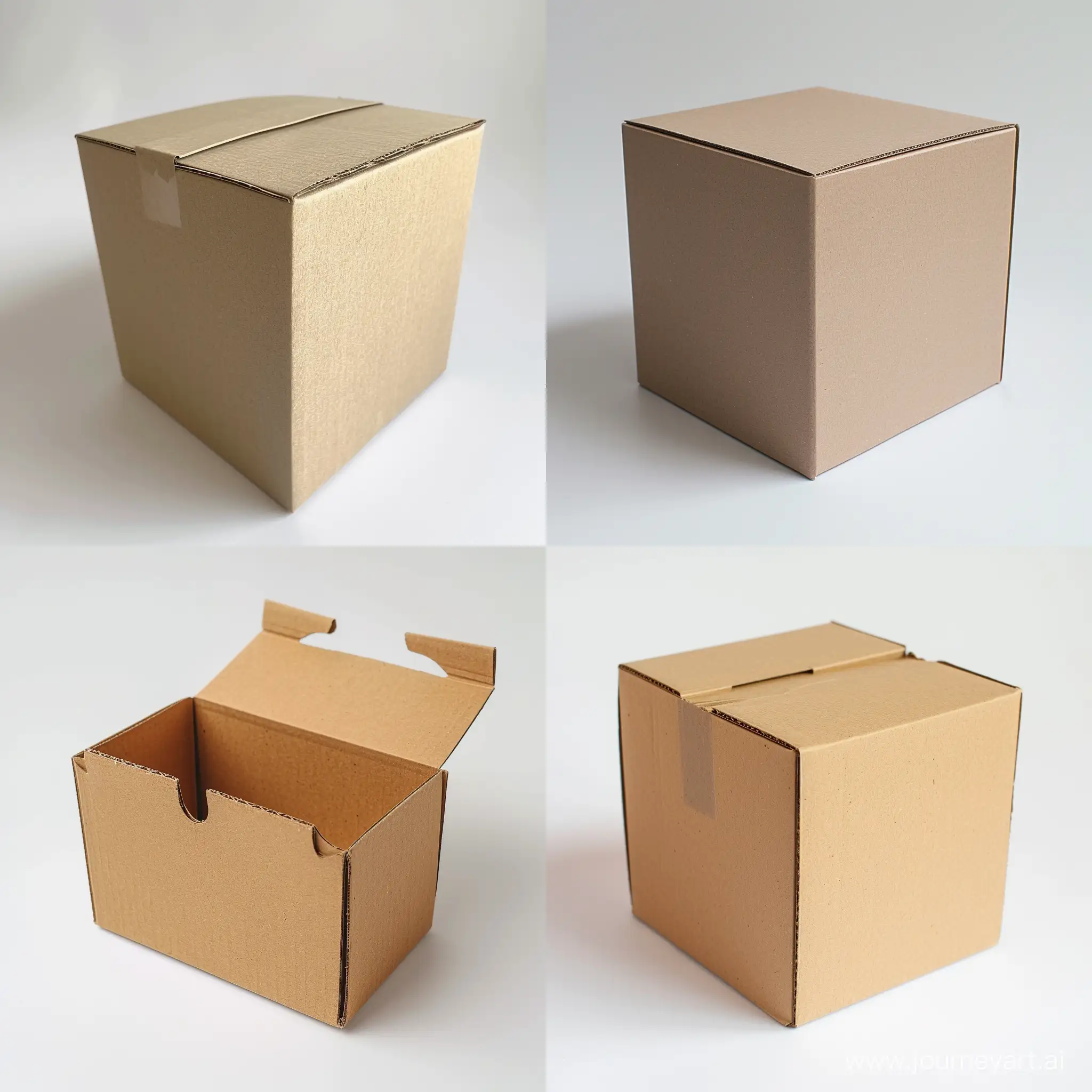 Cozy-LightBrown-Box-with-Small-Walls-Minimalistic-3D-Rendering