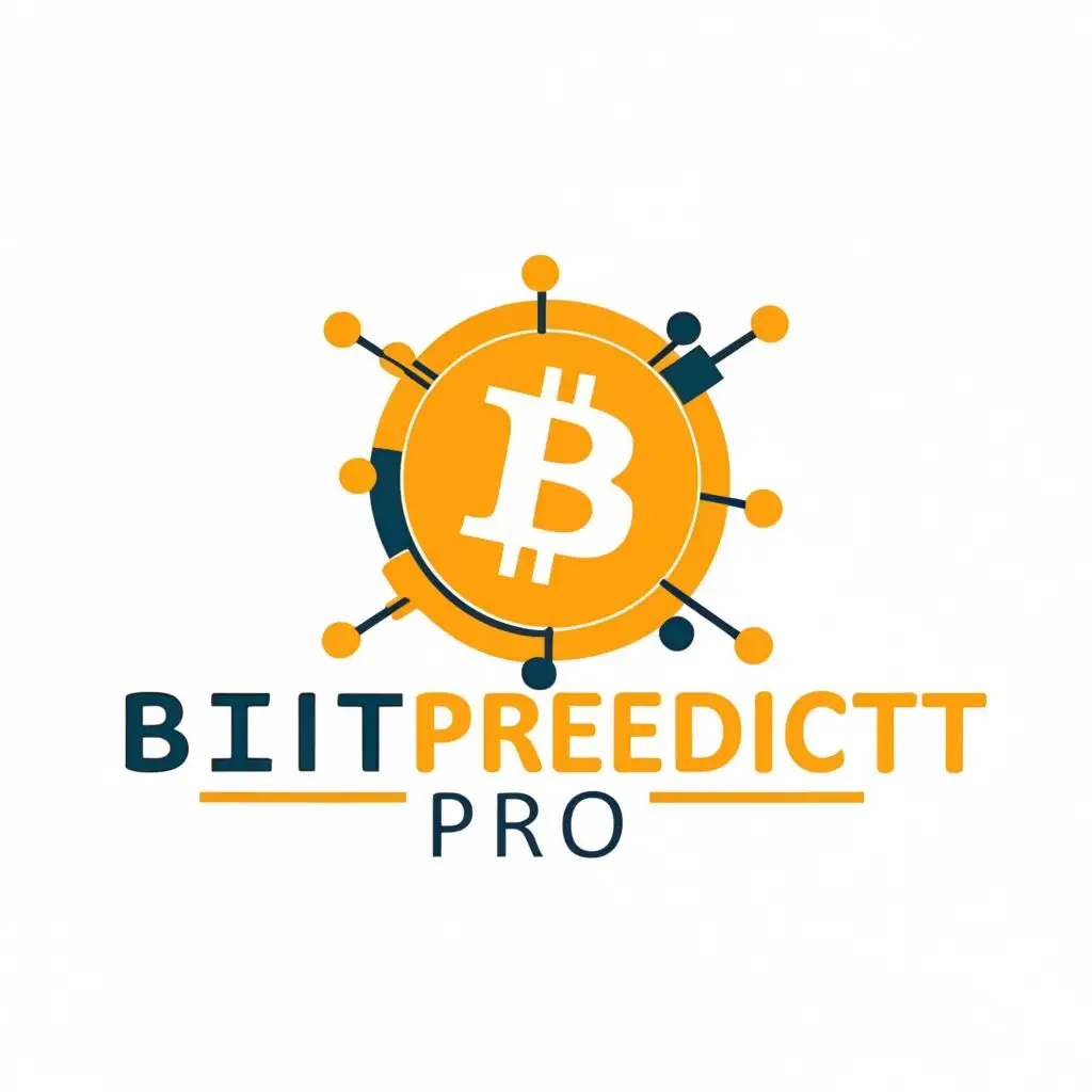 logo, Bitcoin, with the text "BitPredict Pro", typography, be used in Finance industry