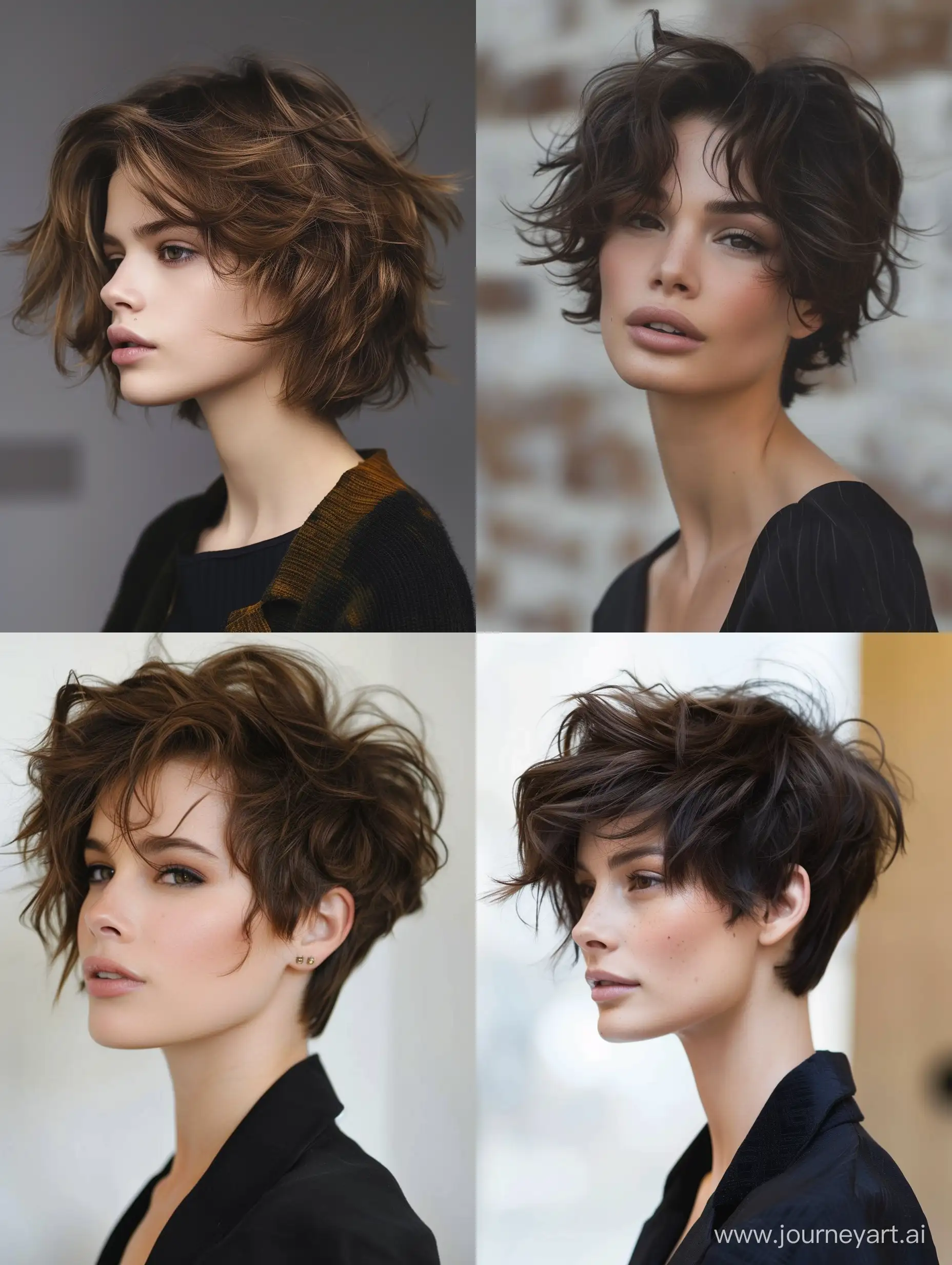 Trendy-Layered-Short-Haircuts-for-Wavy-Hair-2024