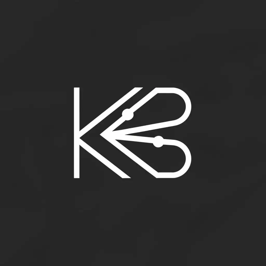 a logo design,with the text "KB", main symbol:KB is home that we use them as symbols of many industries below one roof that 'KB', we use 'Crux' star constellation,Minimalistic,be used in Retail industry,clear background