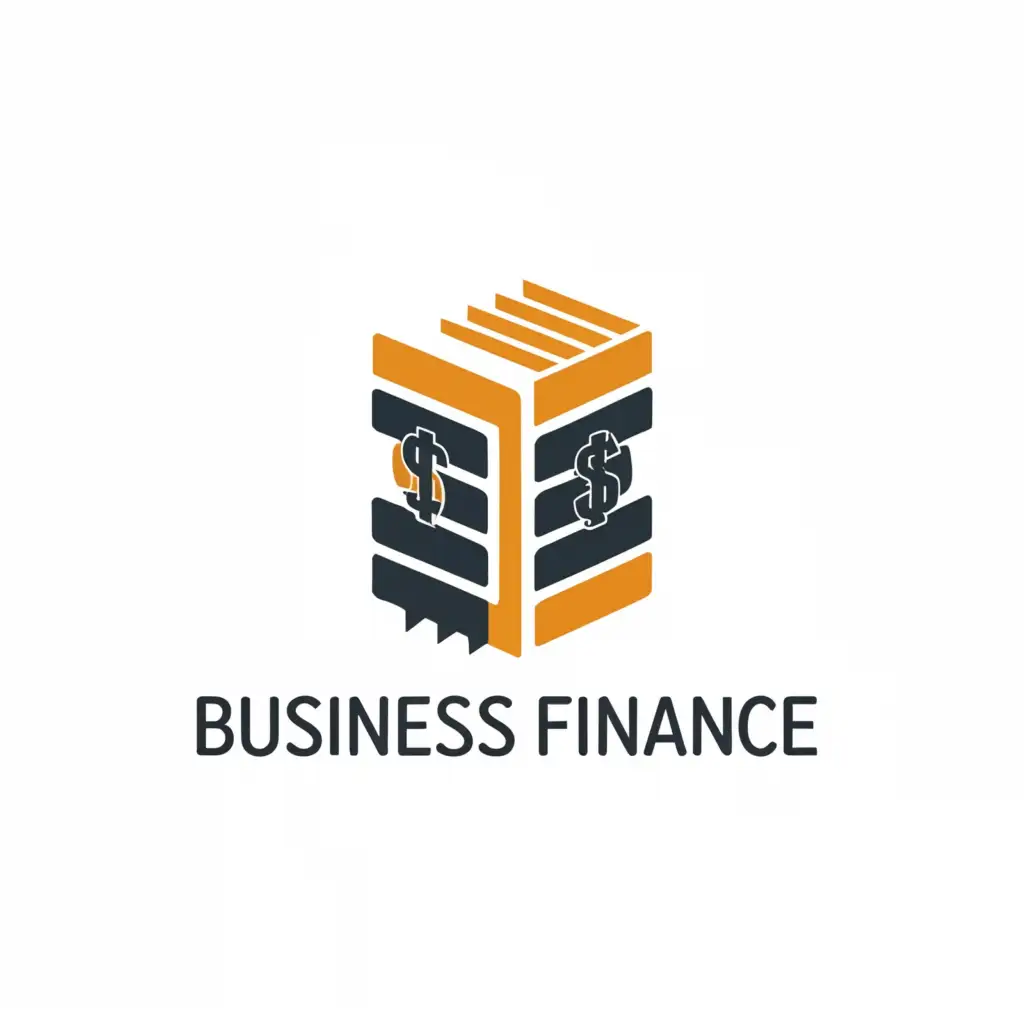 a logo design,with the text "Business Finance", main symbol:a book about business finance modules,Moderate,be used in Education industry,clear background