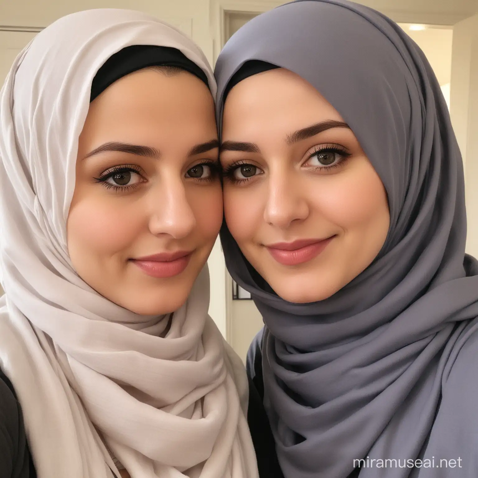 Two Iranian Hijabi Girls Exploring Identity and Diversity