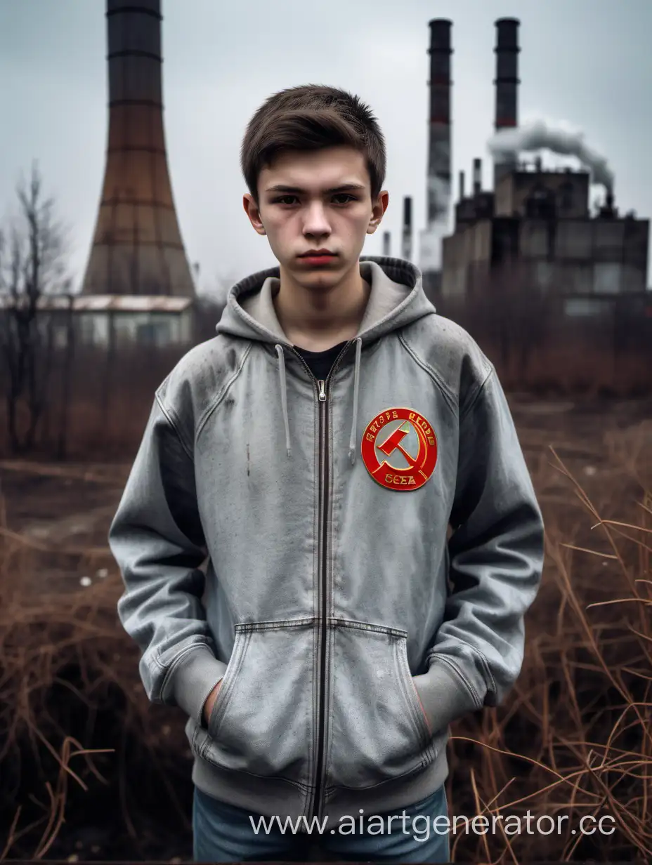 Serious-Teenager-in-USSR-Hoodie-by-Rusty-Garage