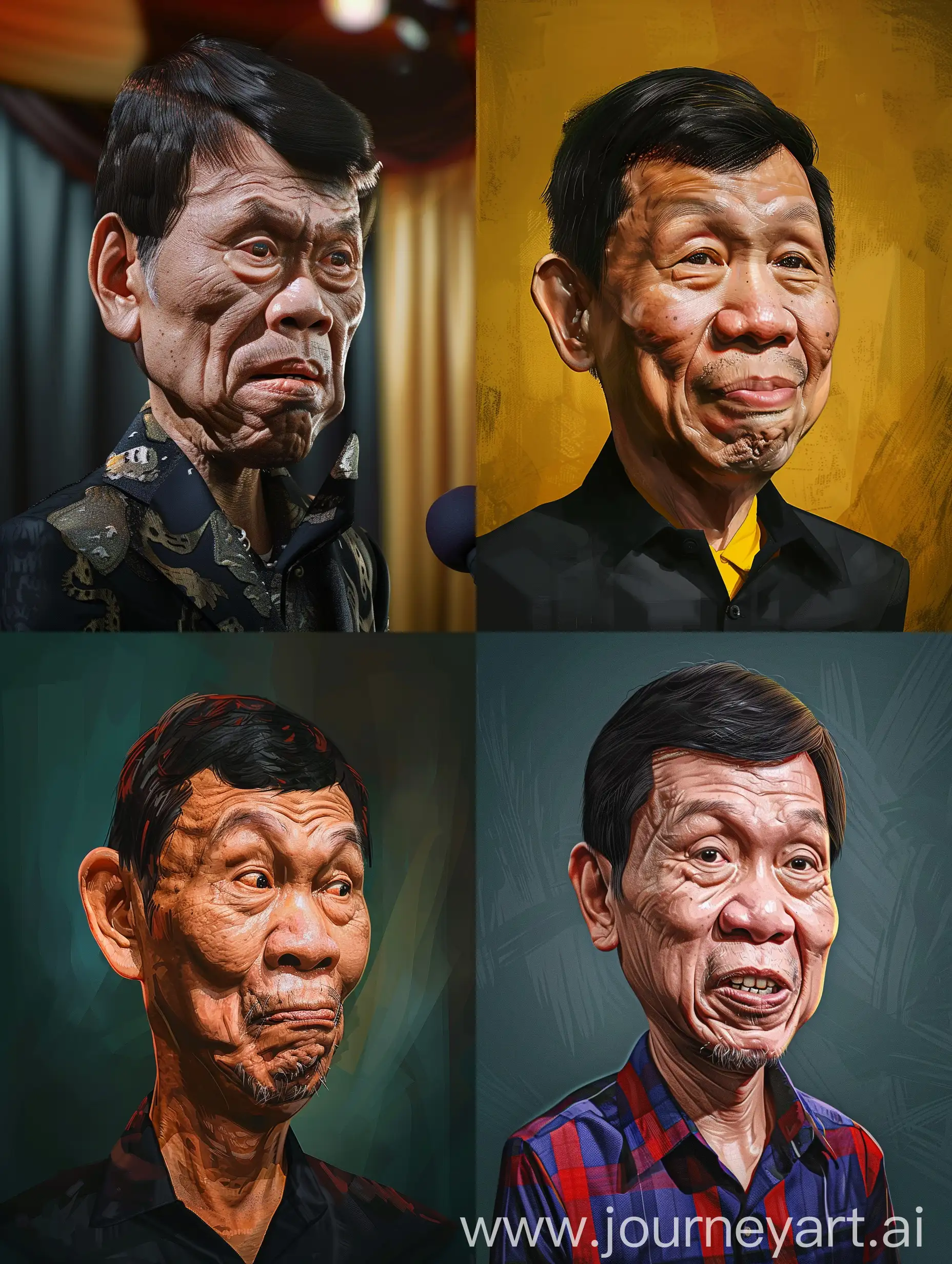 Pixar-Style-Caricature-of-Former-President-Rodrigo-Duterte