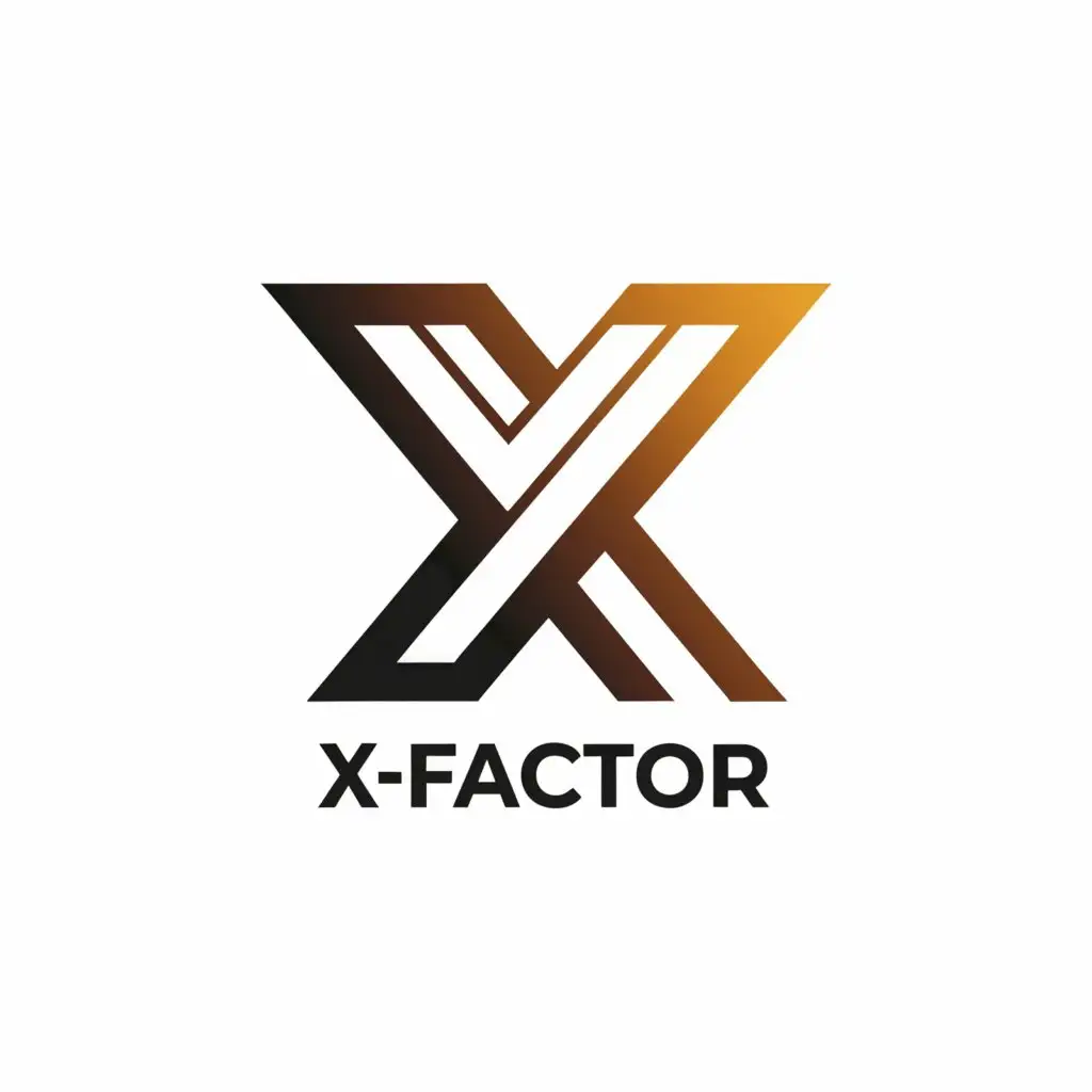 a logo design,with the text "X-Factor", main symbol:X-Factor,Minimalistic,be used in Events industry,clear background