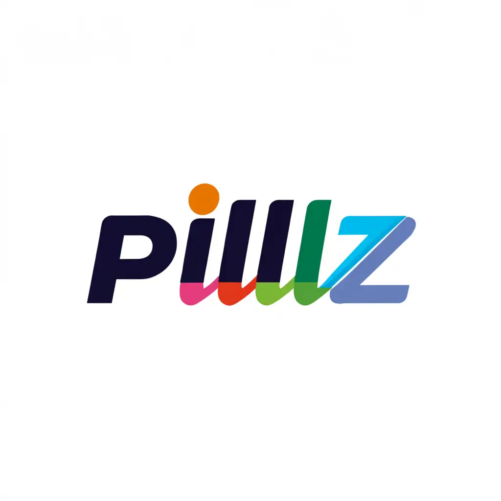 a logo design,with the text "Pillz", main symbol:pill,Moderate,be used in Technology industry,clear background