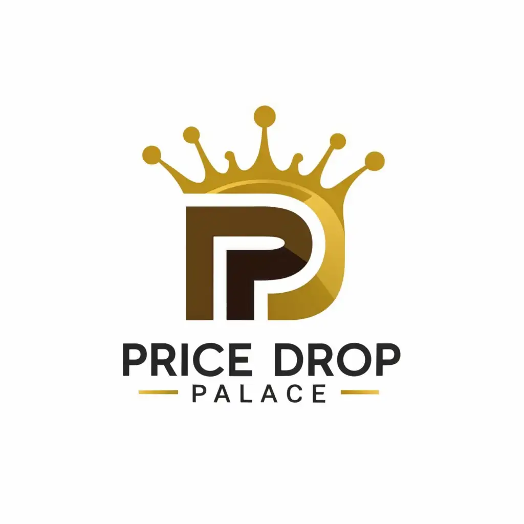 a logo design,with the text "Price Drop Palace", main symbol:P,Moderate,clear background