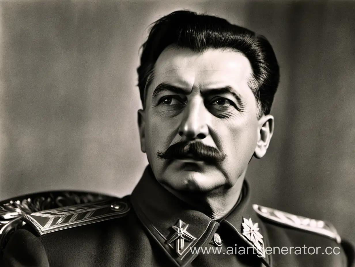 Сталин смотрит взглядом победителя