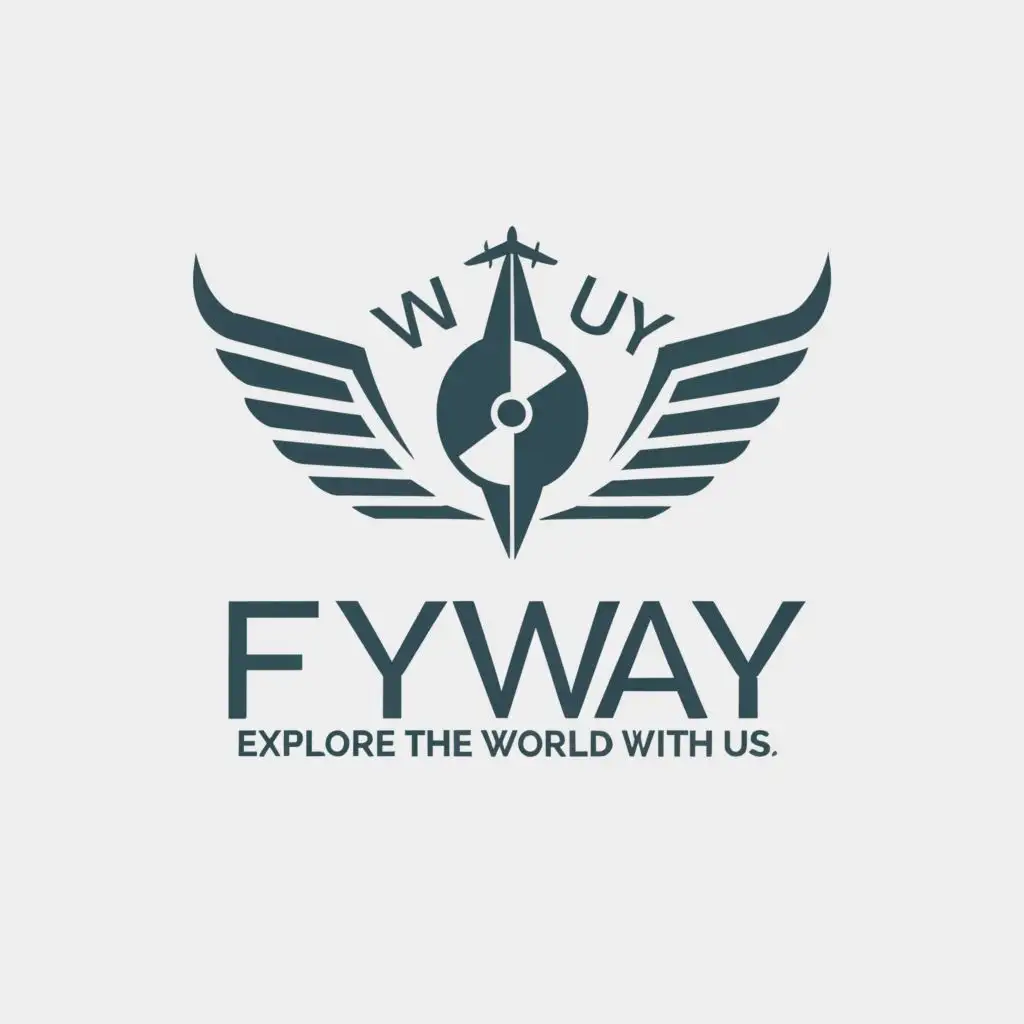 a logo design,with the text "flyway", main symbol:Explore the world with us, your journey starts here,complex,be used in Travel industry,clear background