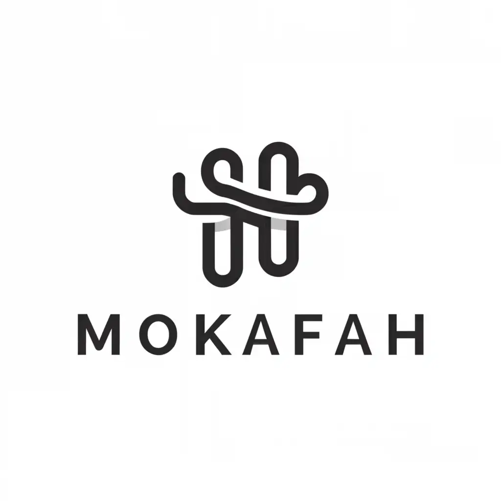 a logo design,with the text "Mokafah", main symbol:Mo,Minimalistic,clear background