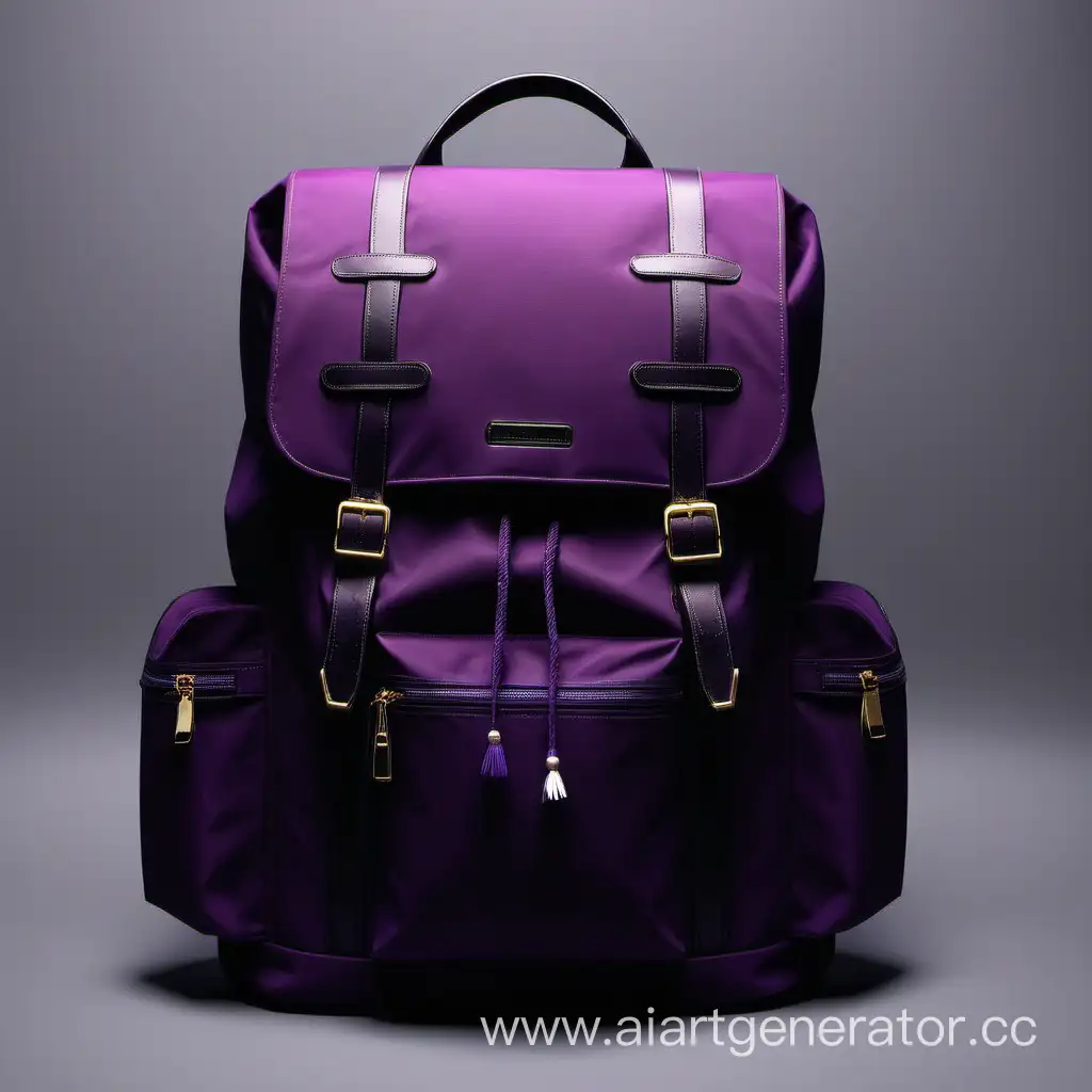 Stylish-Dark-Purple-Travel-Backpack-for-Fashionable-Adventures