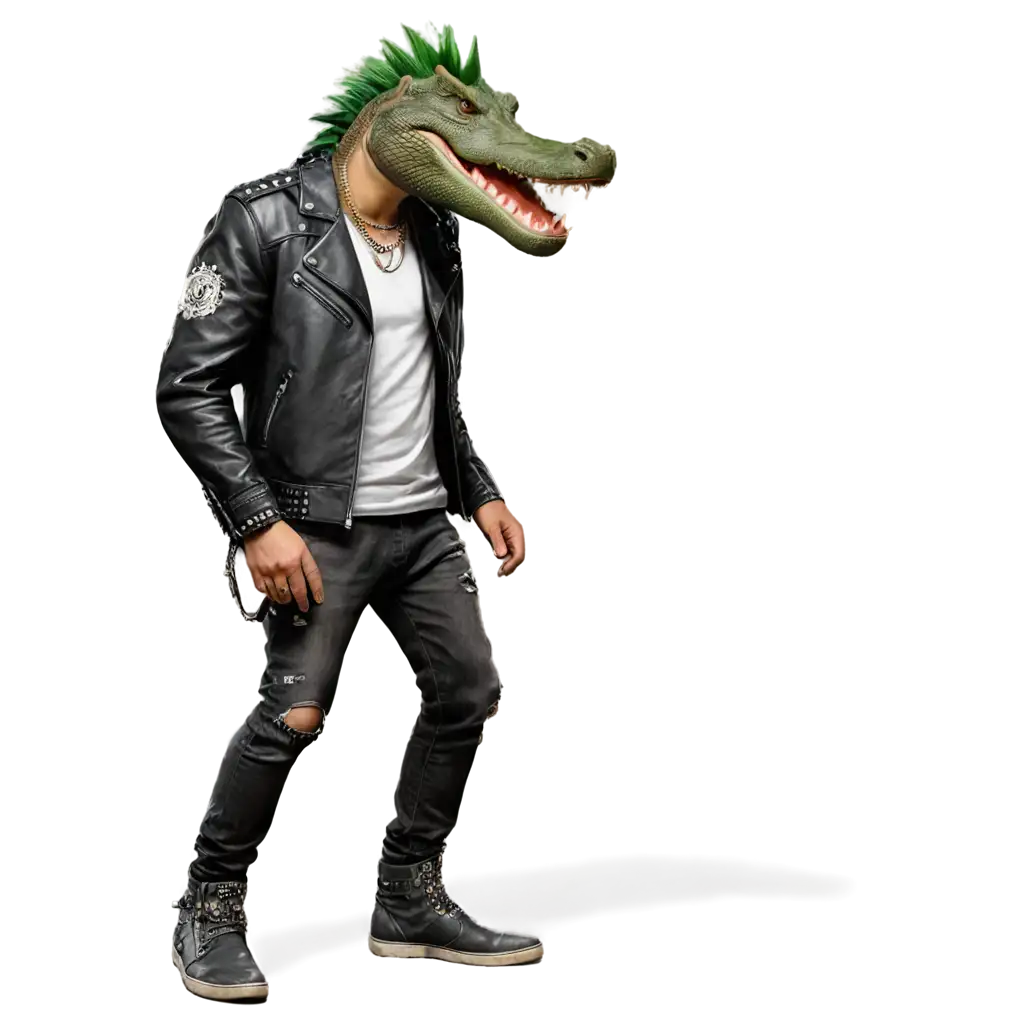 PunkStyle-Crocodile-PNG-Aggressive-Rebel-with-Mohawk-and-Punk-Outfit