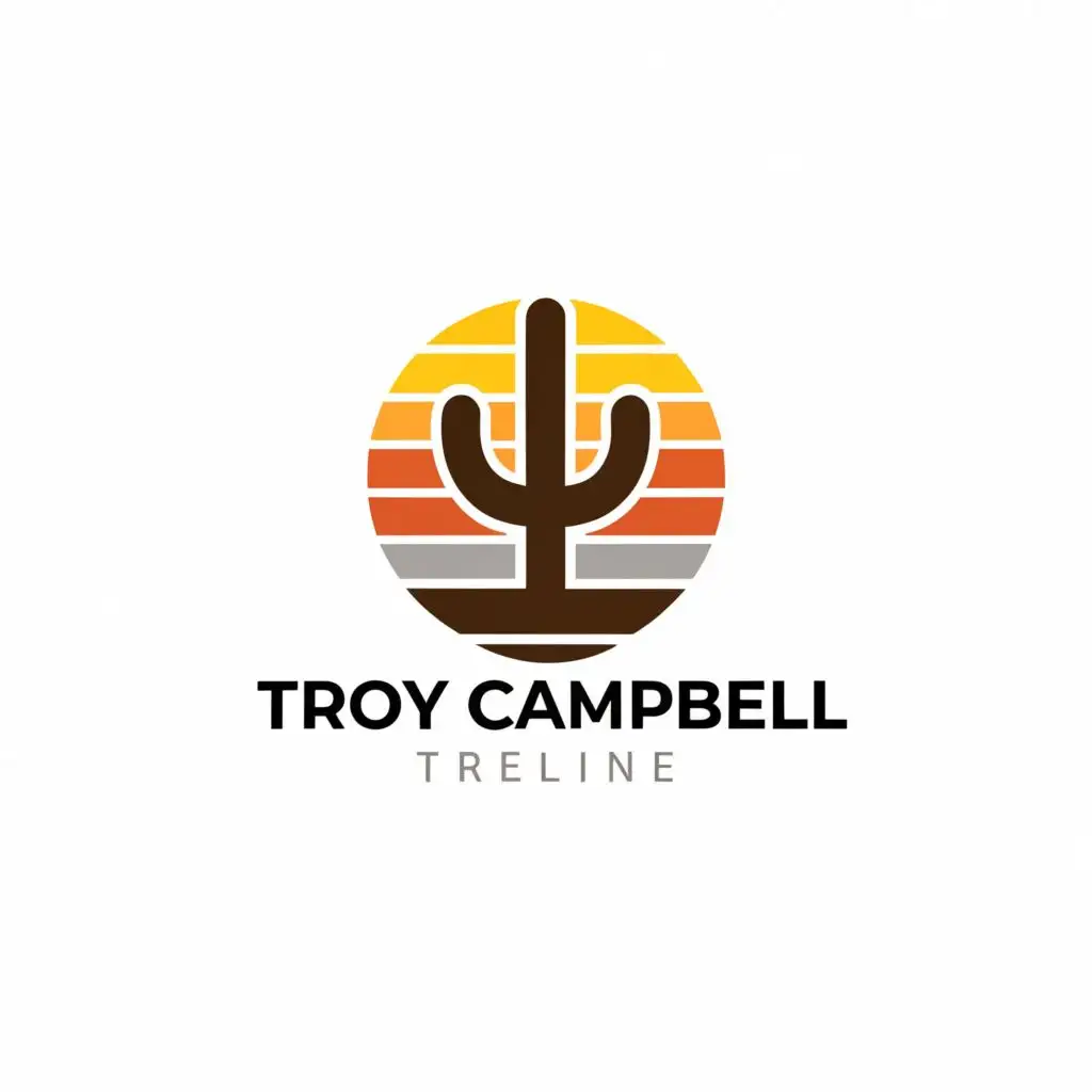 a logo design,with the text "Troy Campbell ", main symbol:Arizona flag,Moderate,be used in Education industry,clear background