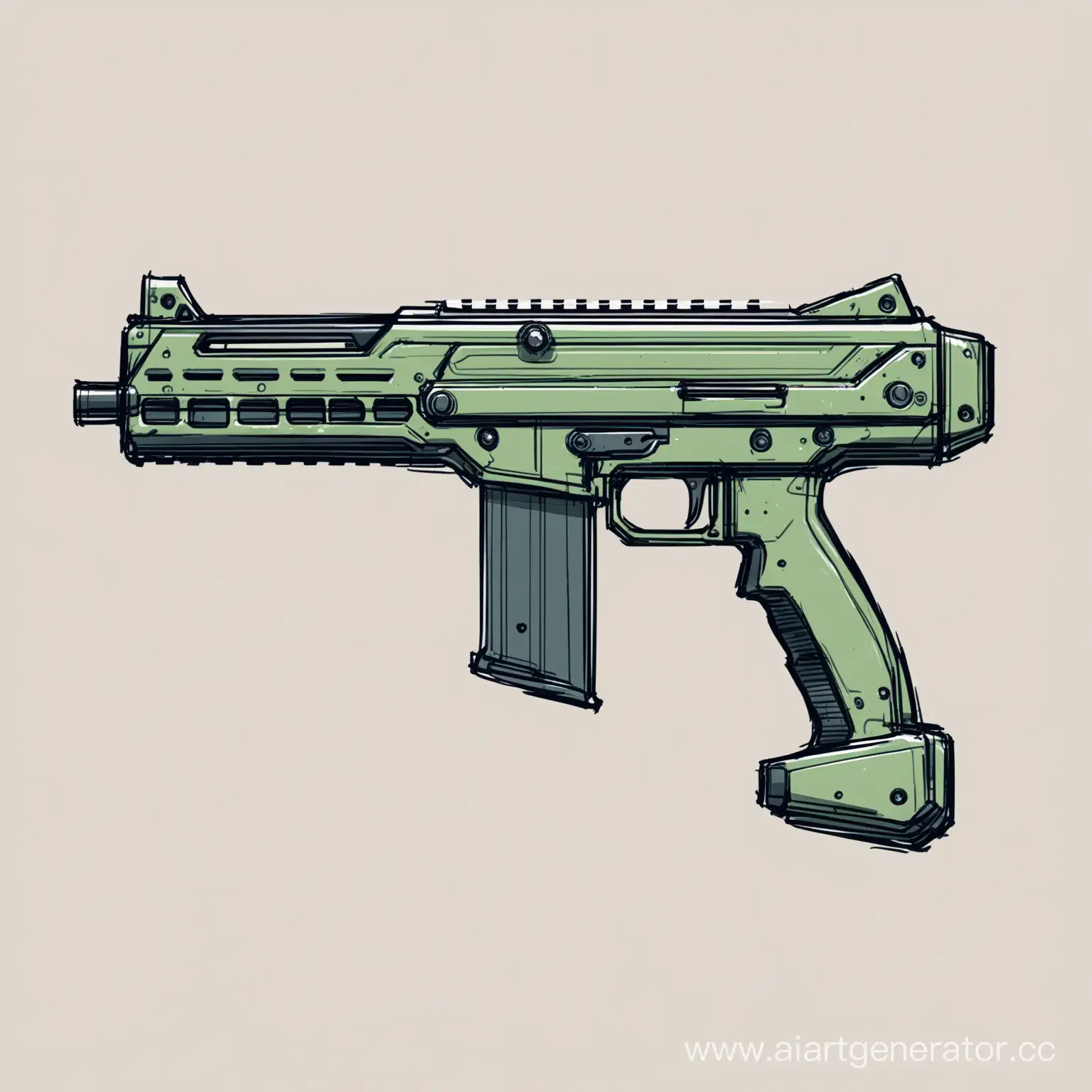 Valorant-Theme-Submachine-Gun-Sketch-Dynamic-2D-Artwork