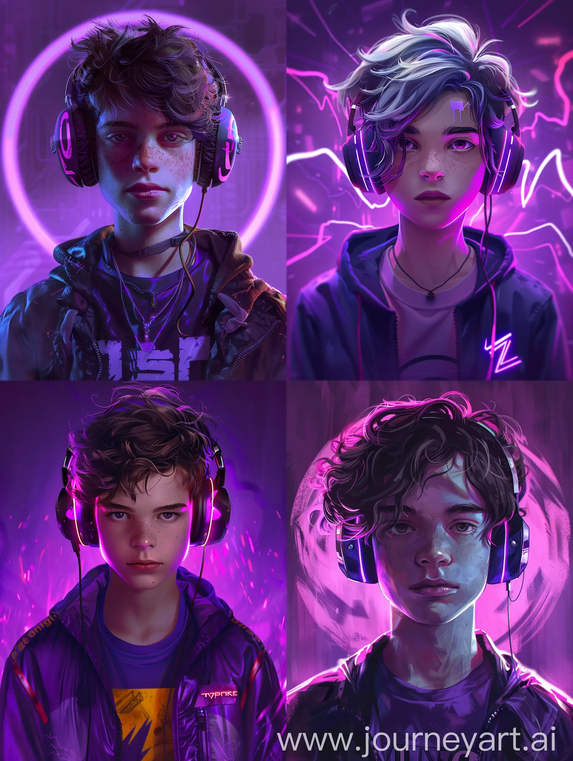 Teenage-Brothers-in-a-Futuristic-Cyberpunk-Universe-with-Headphones