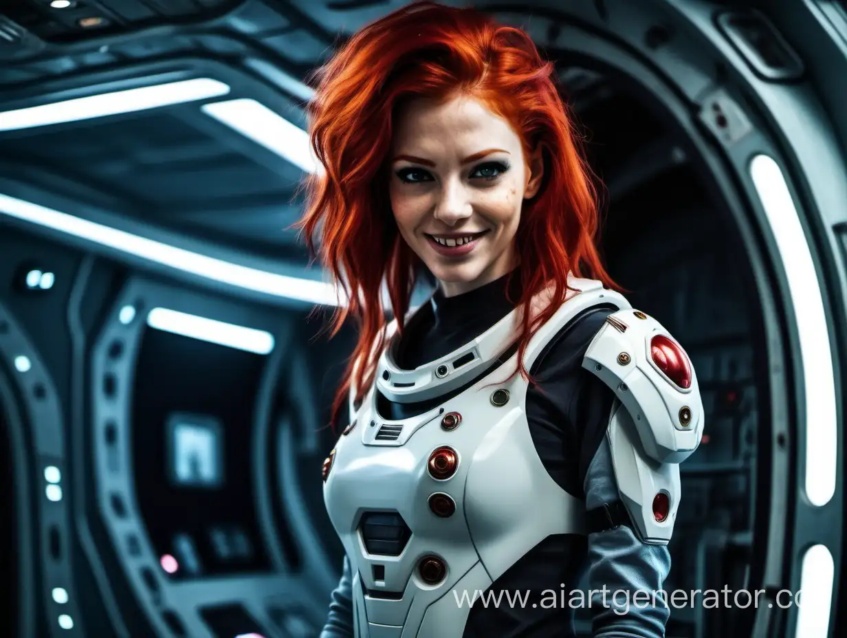 Sinister-RedHaired-Woman-Commands-A-Spaceship