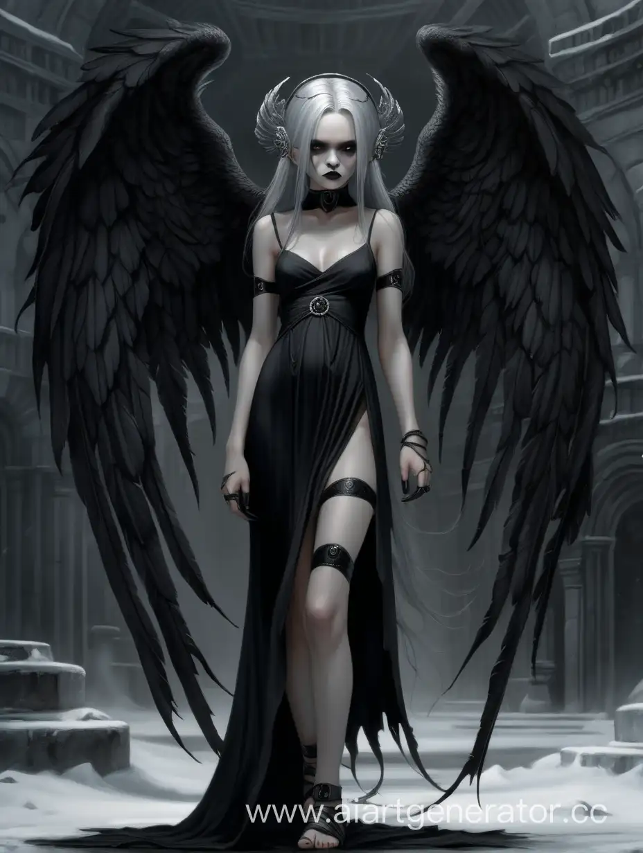 Ethereal-Gothic-Angel-Standing-in-Menacing-Atmosphere