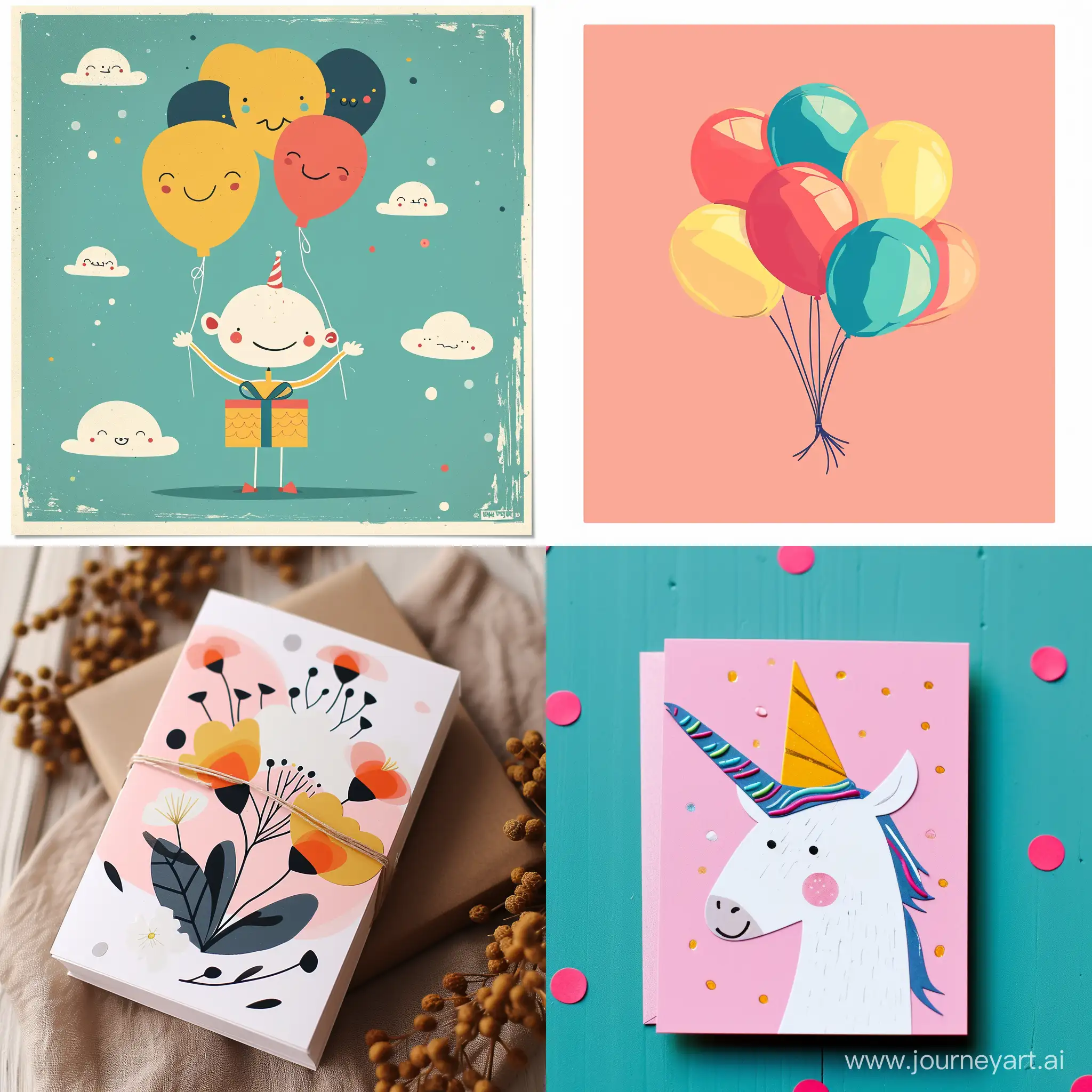 Punny Card Designs for Birthday, Invitation, etc