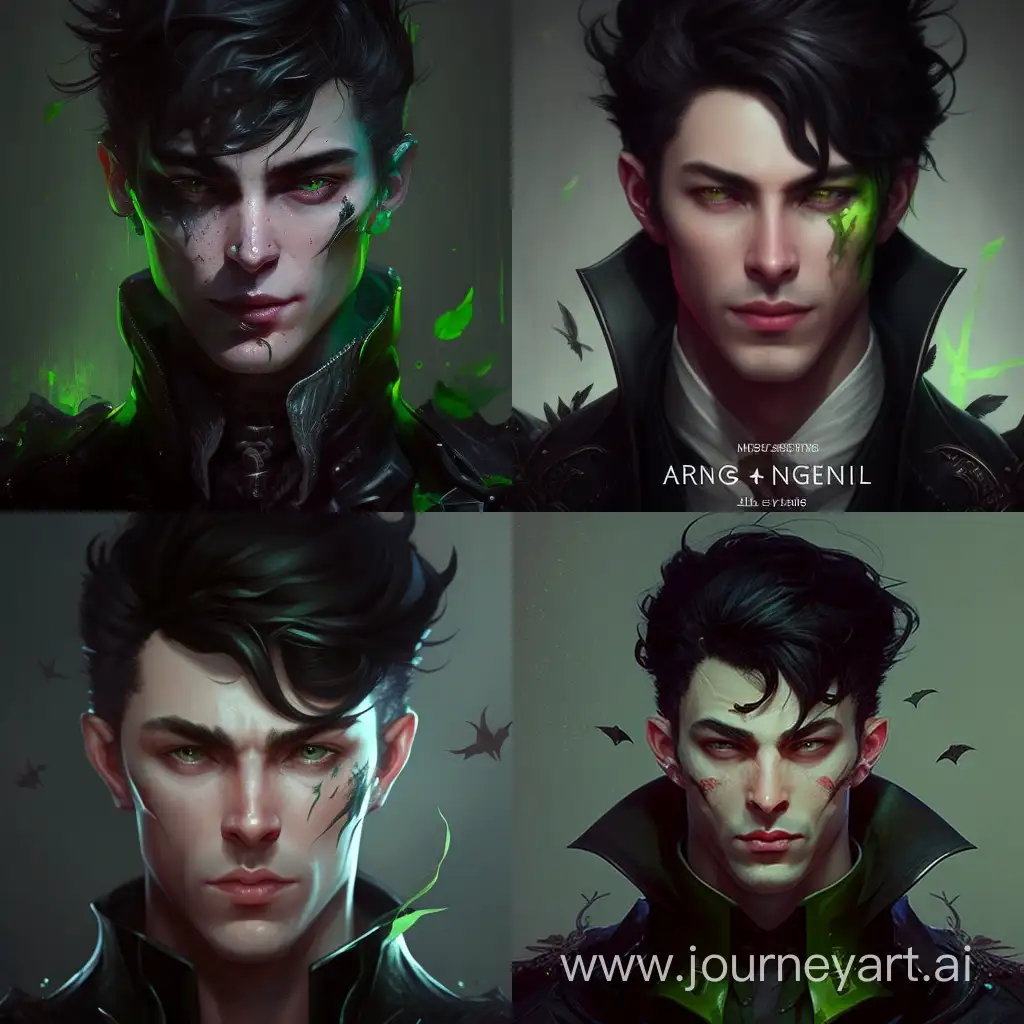 Epic-Vampire-Portrait-with-Bright-Green-Eyes-and-Fangs