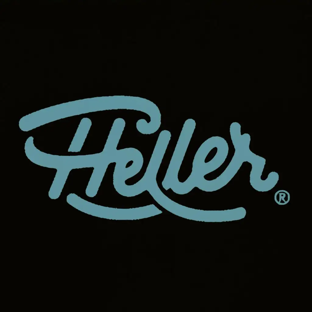 logo, Heller, with the text "Heller", typography