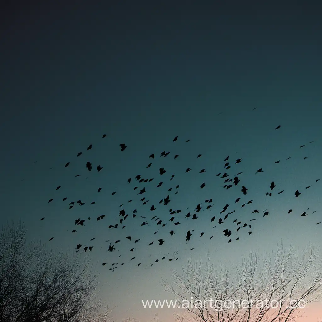 Ominous-Flock-of-Crows-Over-Important-Event