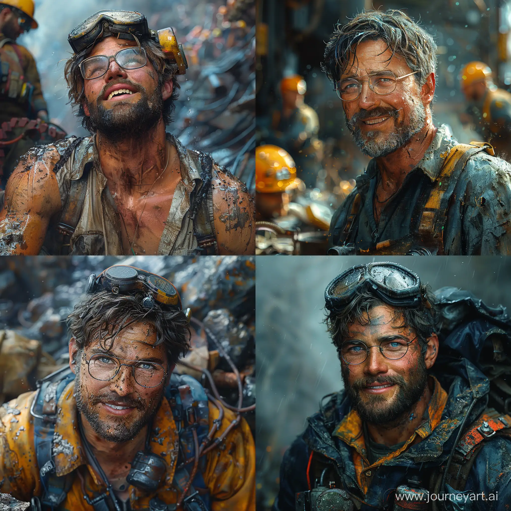Muscular-Miner-Wearing-Glasses-in-Realistic-Style