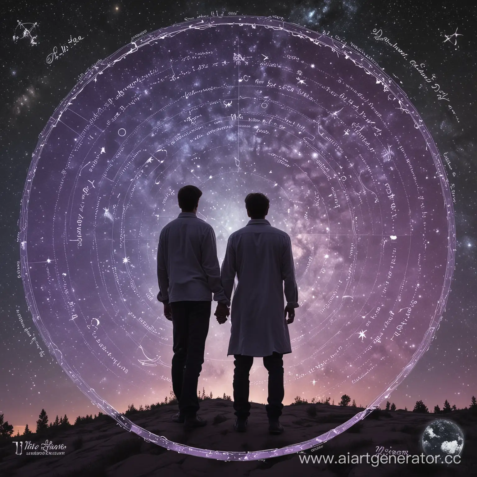 Starry-Night-Embrace-Two-Mens-Shadowy-Holding-Hands