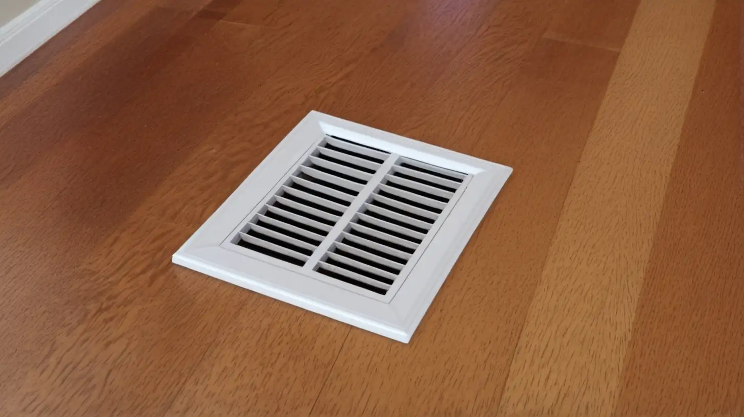 Bright and Clear Vent on Wood Floor