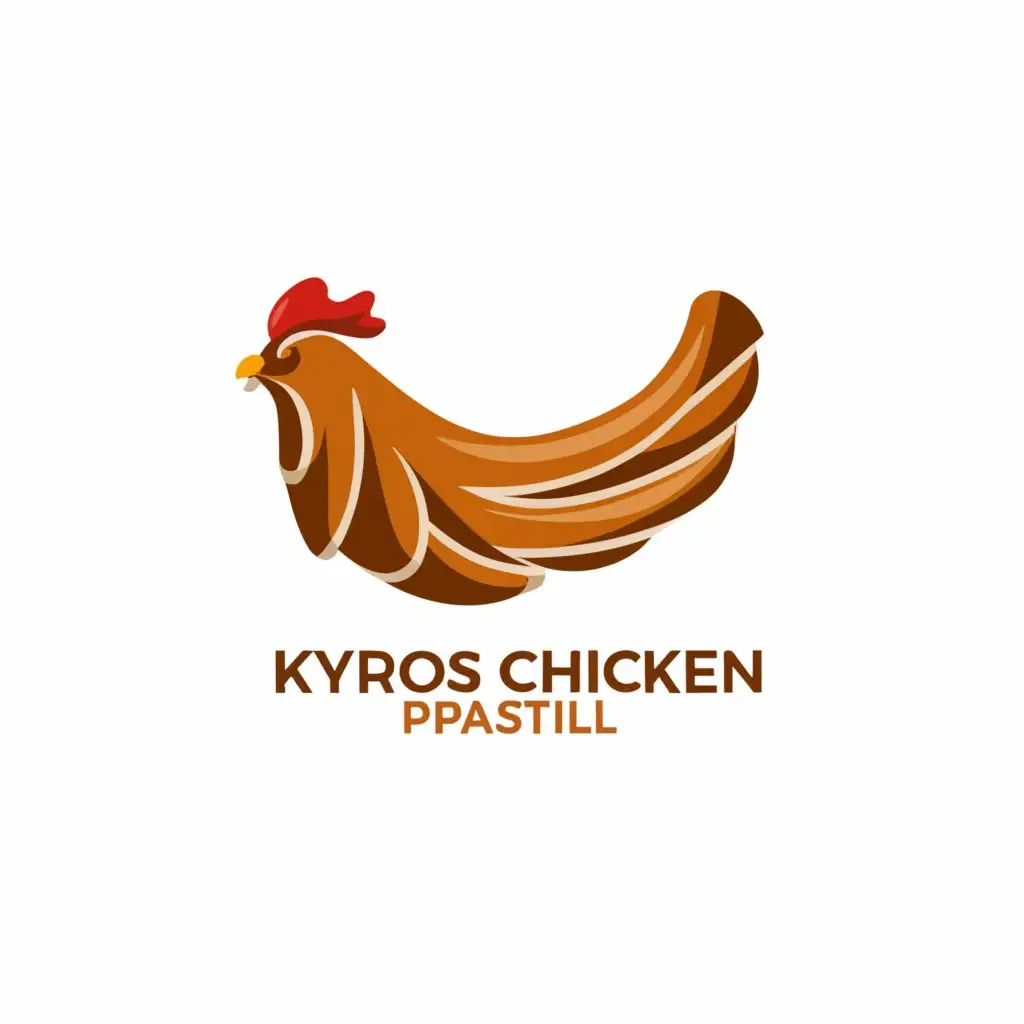 a logo design,with the text "KYROS CHICKEN PASTIL", main symbol:yummy chicken strips,Moderate,be used in Retail industry,clear background