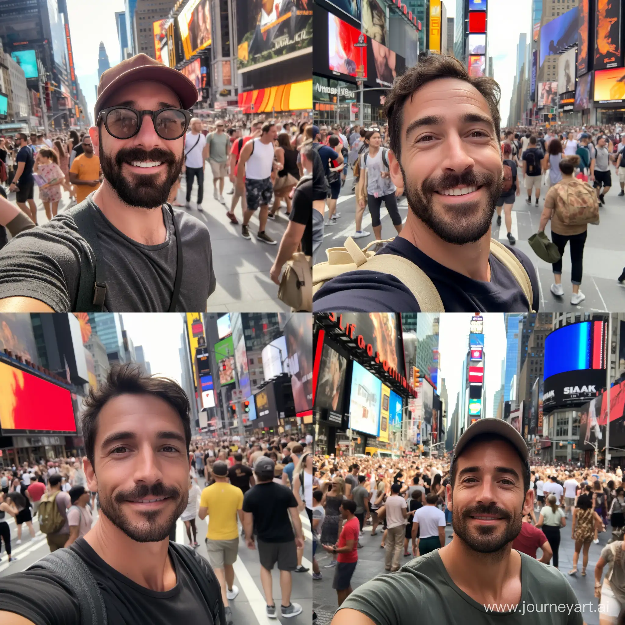 Times-Square-Selfie-30YearOld-Man-Captures-NYC-Moment-on-Snapchat