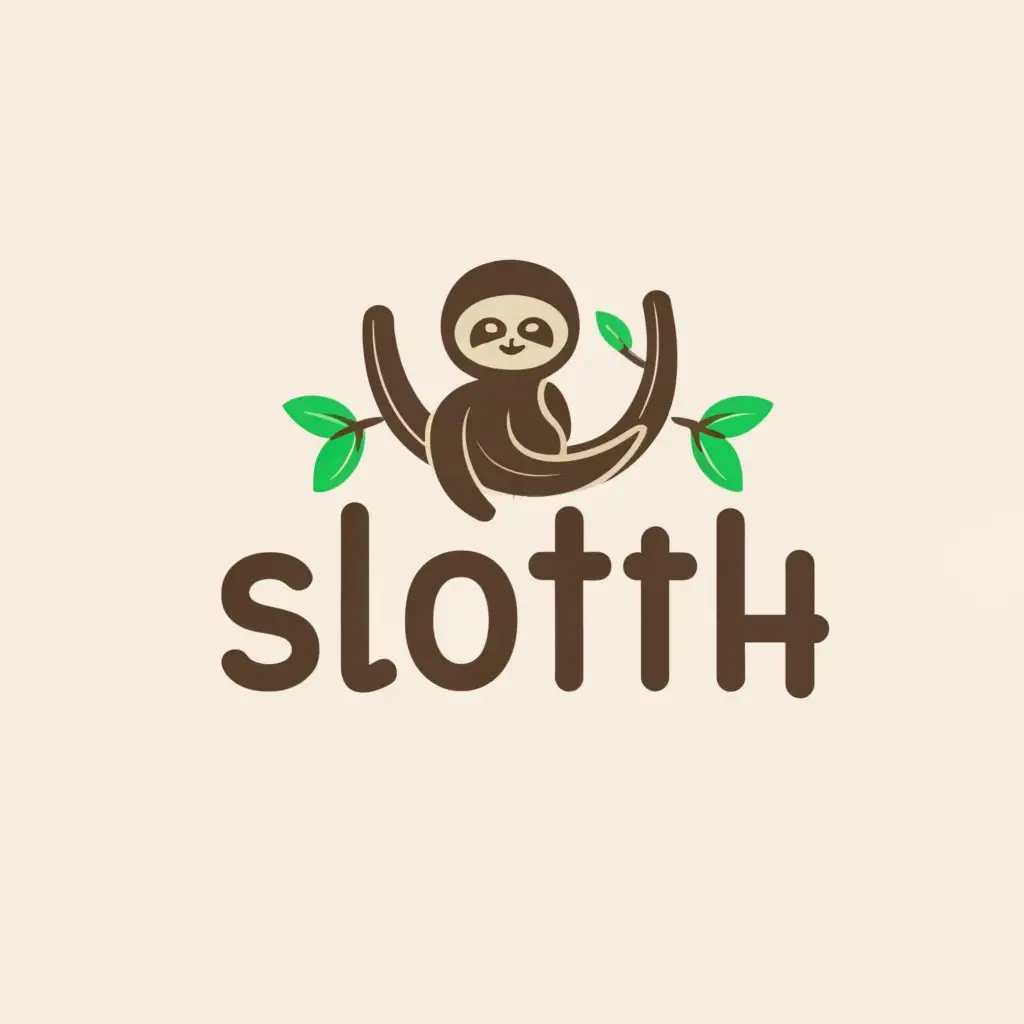 a logo design,with the text "Sloth", main symbol:Sloth,Moderate,be used in Retail industry,clear background