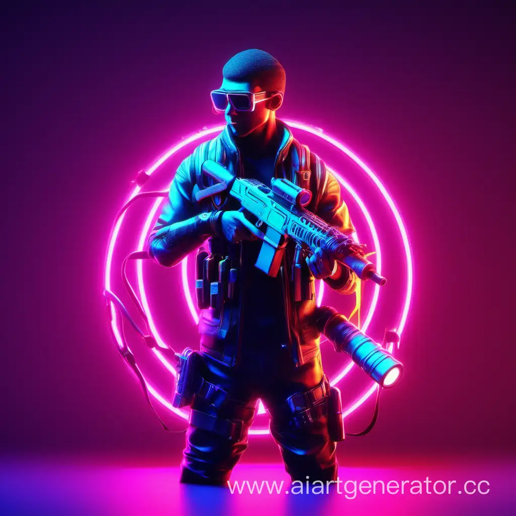 Neon-Shooter-in-3D-Avatar-Environment