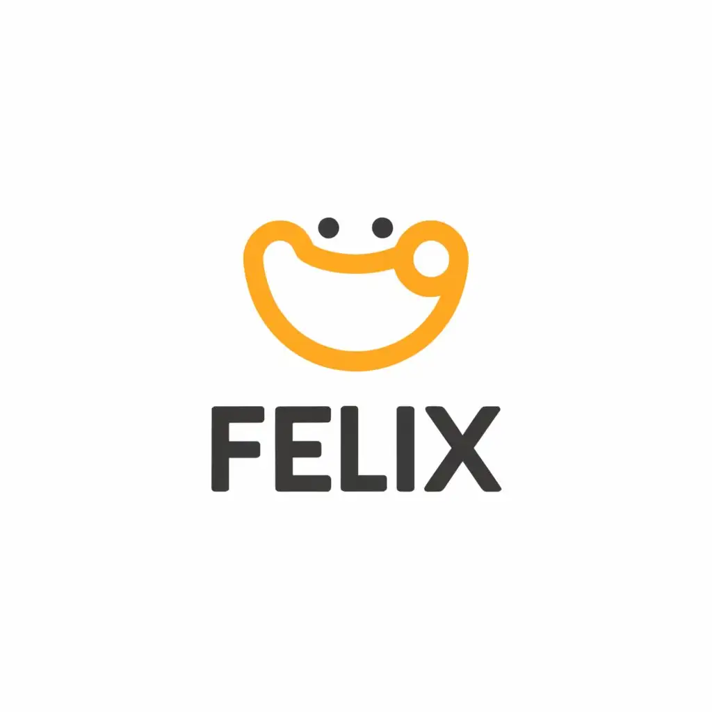 LOGO-Design-For-Felix-Minimalistic-Smile-Symbol-for-Internet-Industry