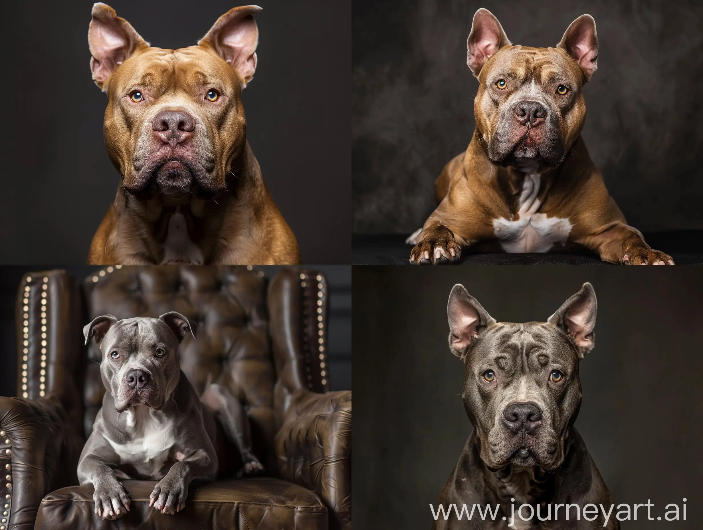 American-Bully-in-Luxurious-Home-Against-Dark-Background
