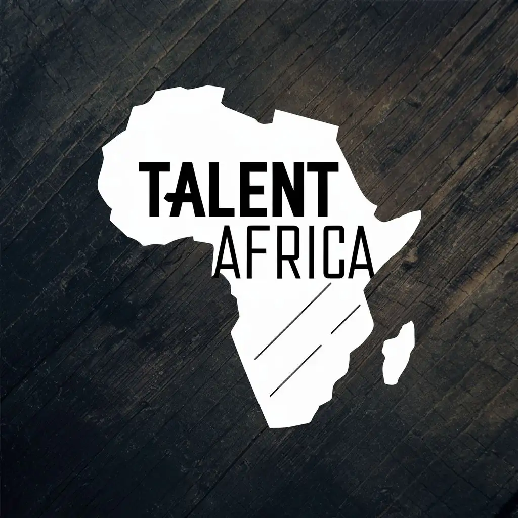 logo, African Map, with the text "TALENT AFRICA", typography, be used in Education industry