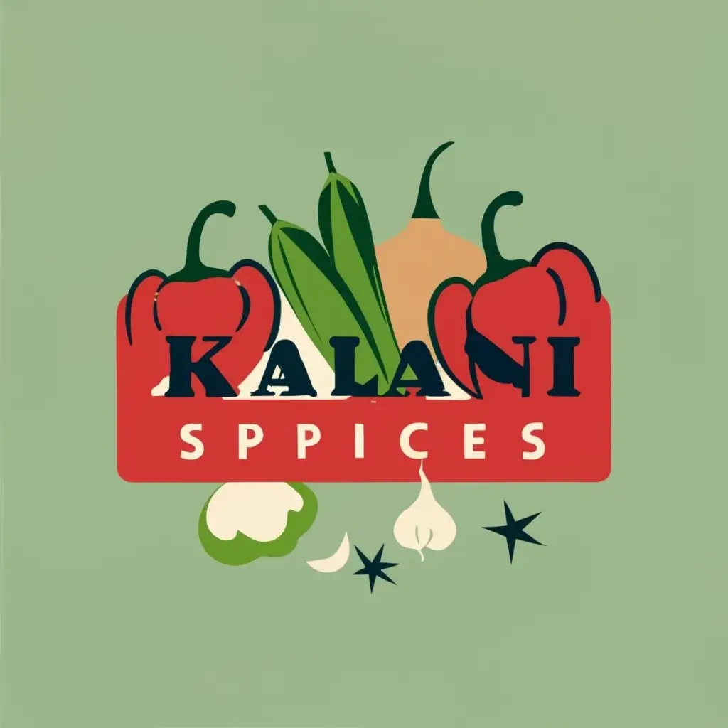 LOGO Design For Kalani Spices Vibrant Hot Peppers and Fresh Flavors in ...