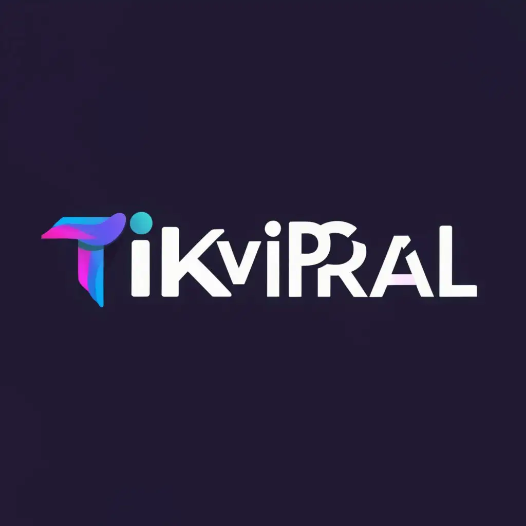 logo, Tiktok marketing agency creative logo design the logo name must be "TikViral", with the text "TikViral", typography, be used in Real Estate industry